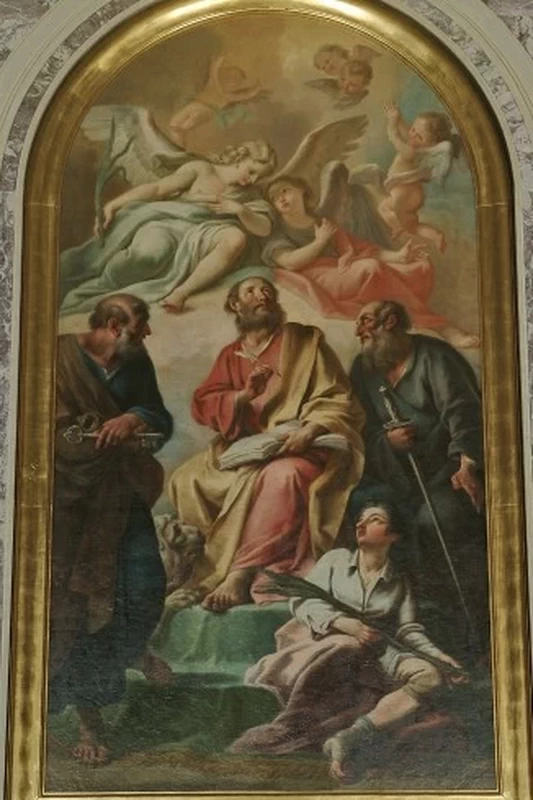 San Marco con i santi Pietro Paolo e Pancrazio